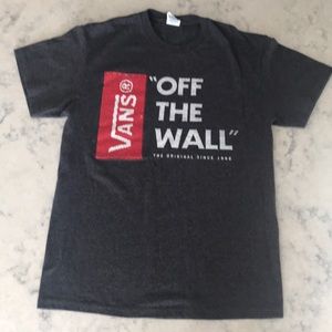 Used Vans Short Sleeve Grey T-shirt Sz M